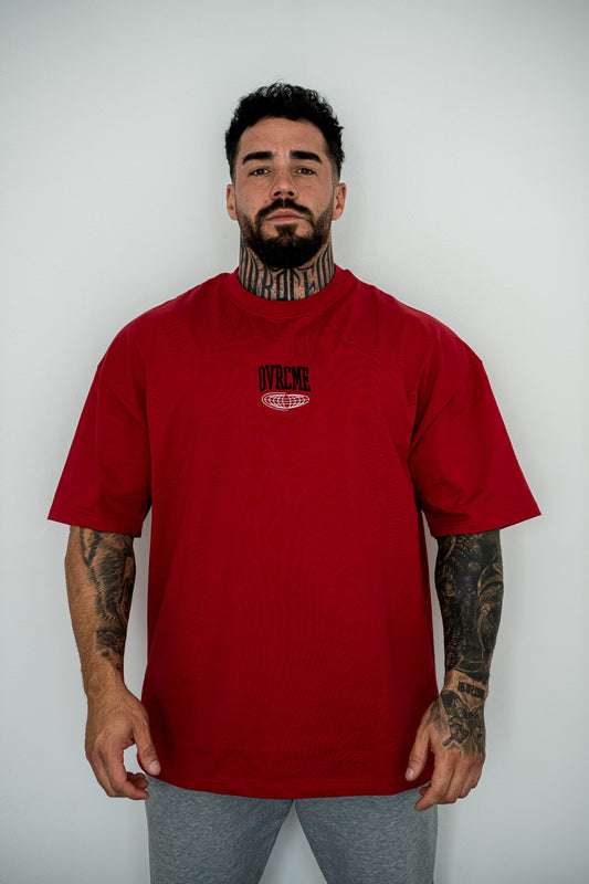 ELEVATE PERFORMANCE CLUB T Shirt (inferno-red) - OVRCME ATHLETICS
