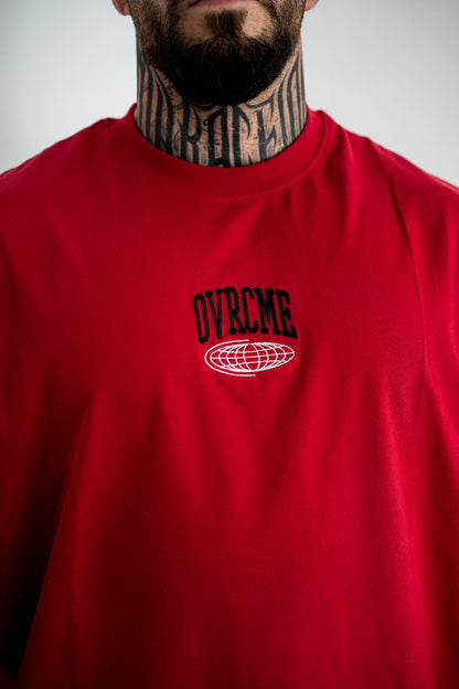 ELEVATE PERFORMANCE CLUB T Shirt (inferno-red) - OVRCME ATHLETICS