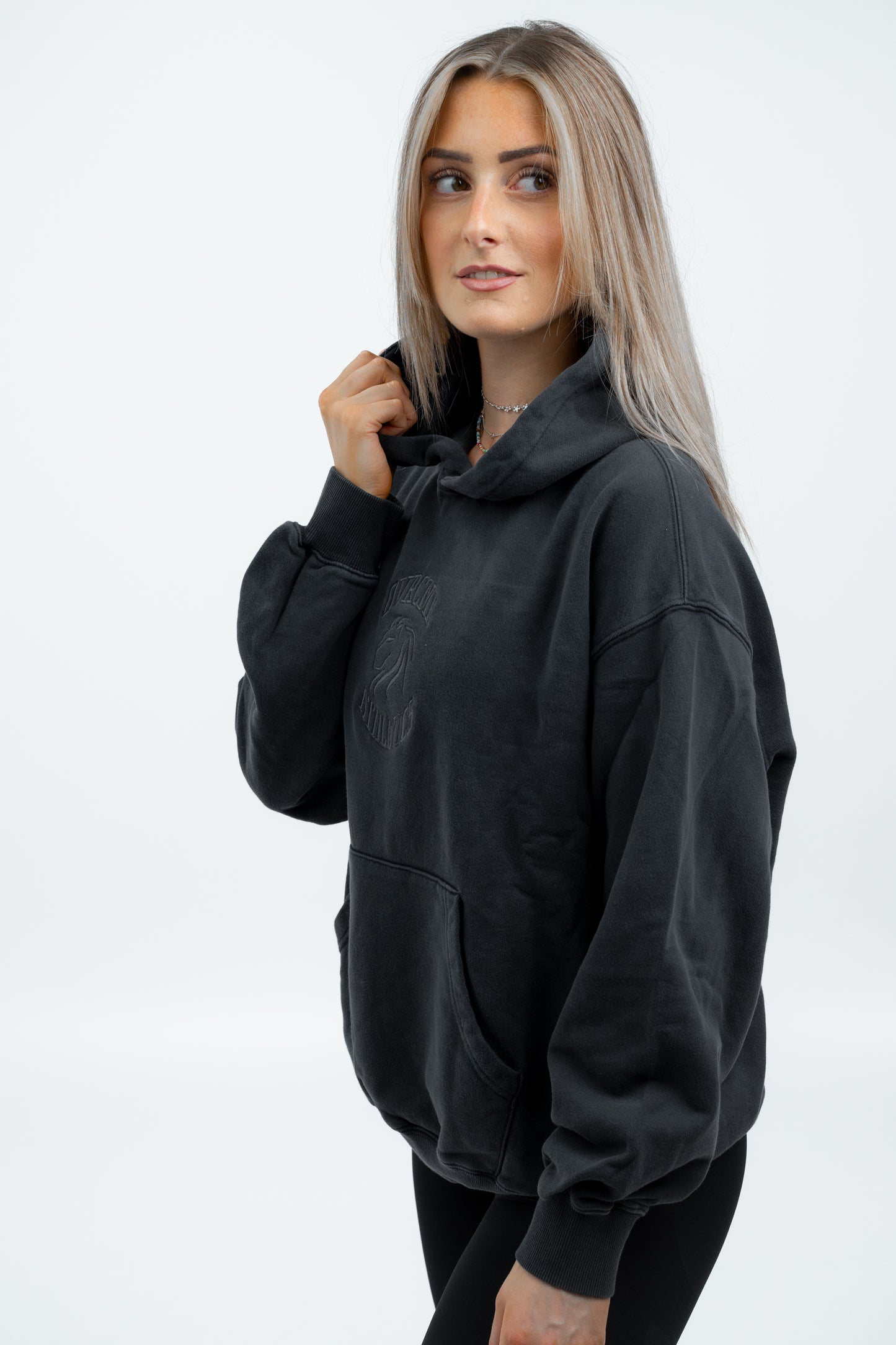 Become the Lion Clean-Hoody (dark-grey) - OVRCME ATHLETICS