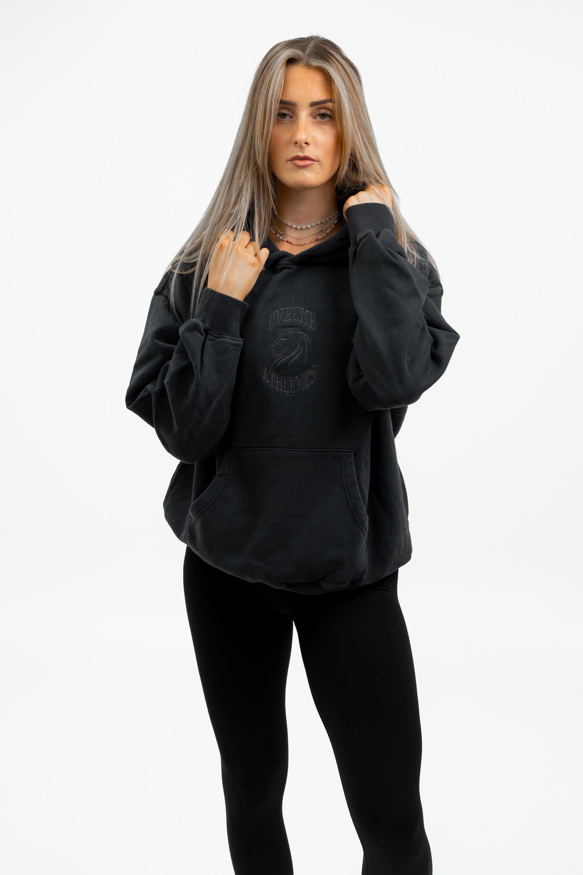 Become the Lion Clean-Hoody (dark-grey) - OVRCME ATHLETICS