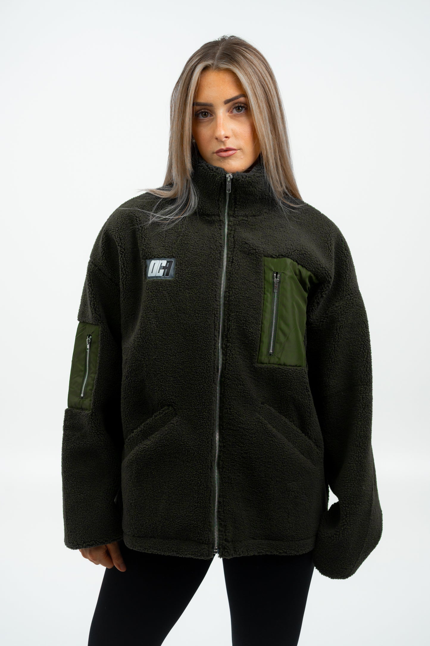 STATEMENT Fleece-Jacke (dust-green) - OVRCME ATHLETICS