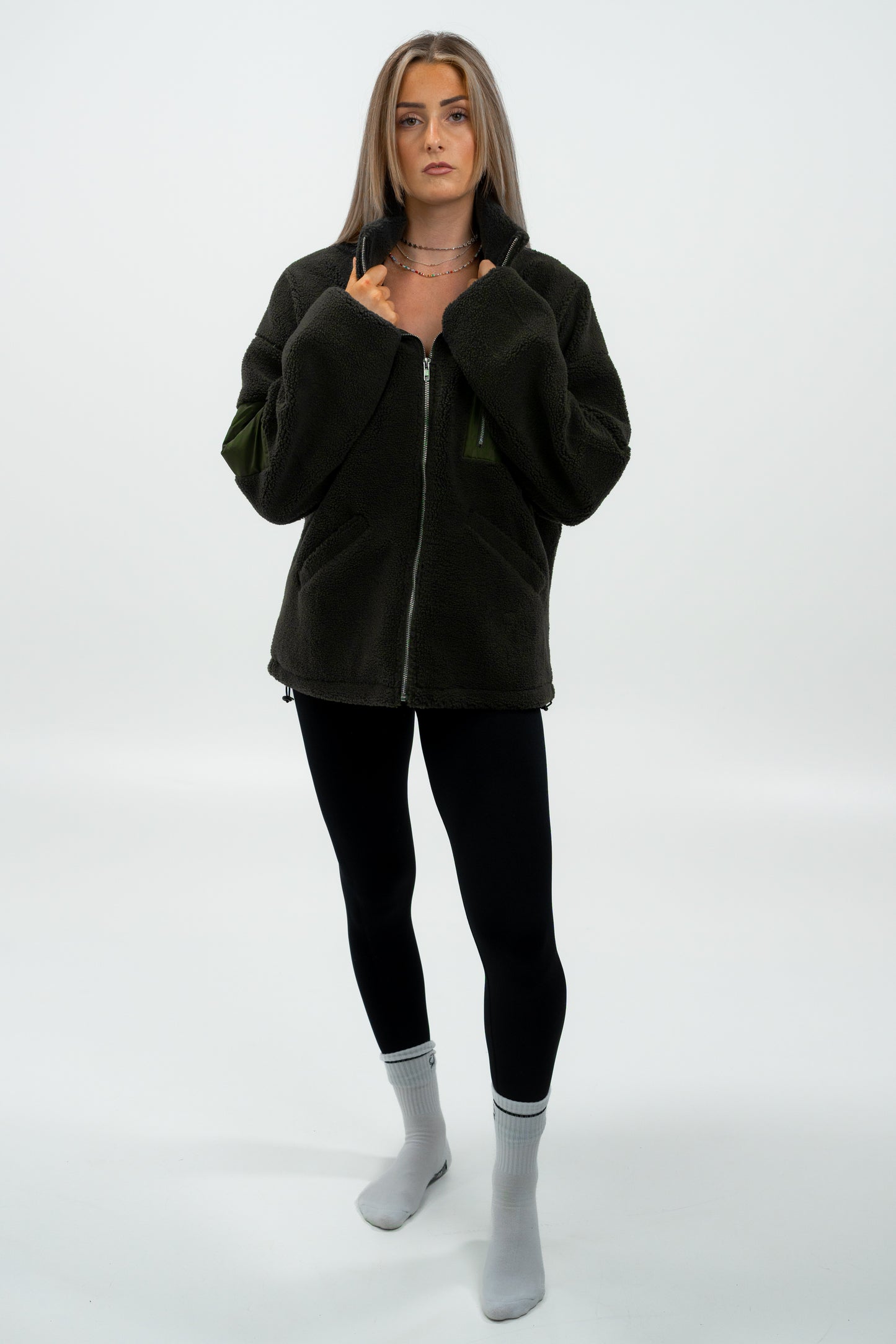 STATEMENT Fleece-Jacke (dust-green) - OVRCME ATHLETICS