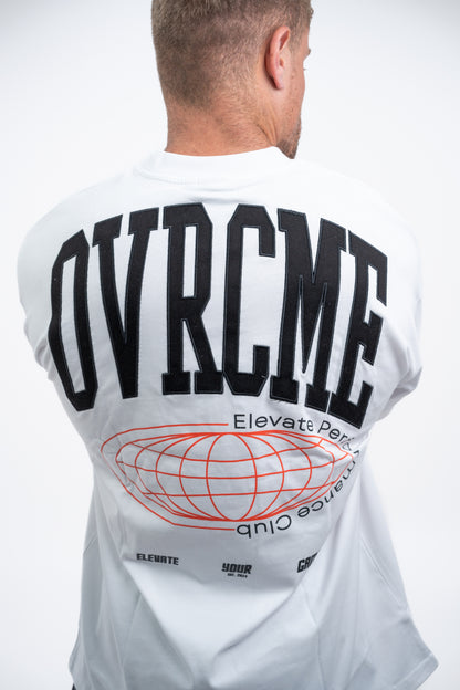 ELEVATE PERFORMANCE CLUB T Shirt (white) - OVRCME ATHLETICS