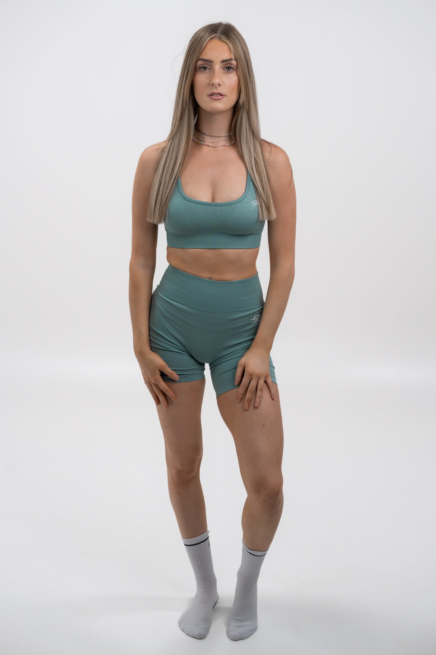 ELEVATE Essential Sports Bra (base-green) - OVRCME ATHLETICS