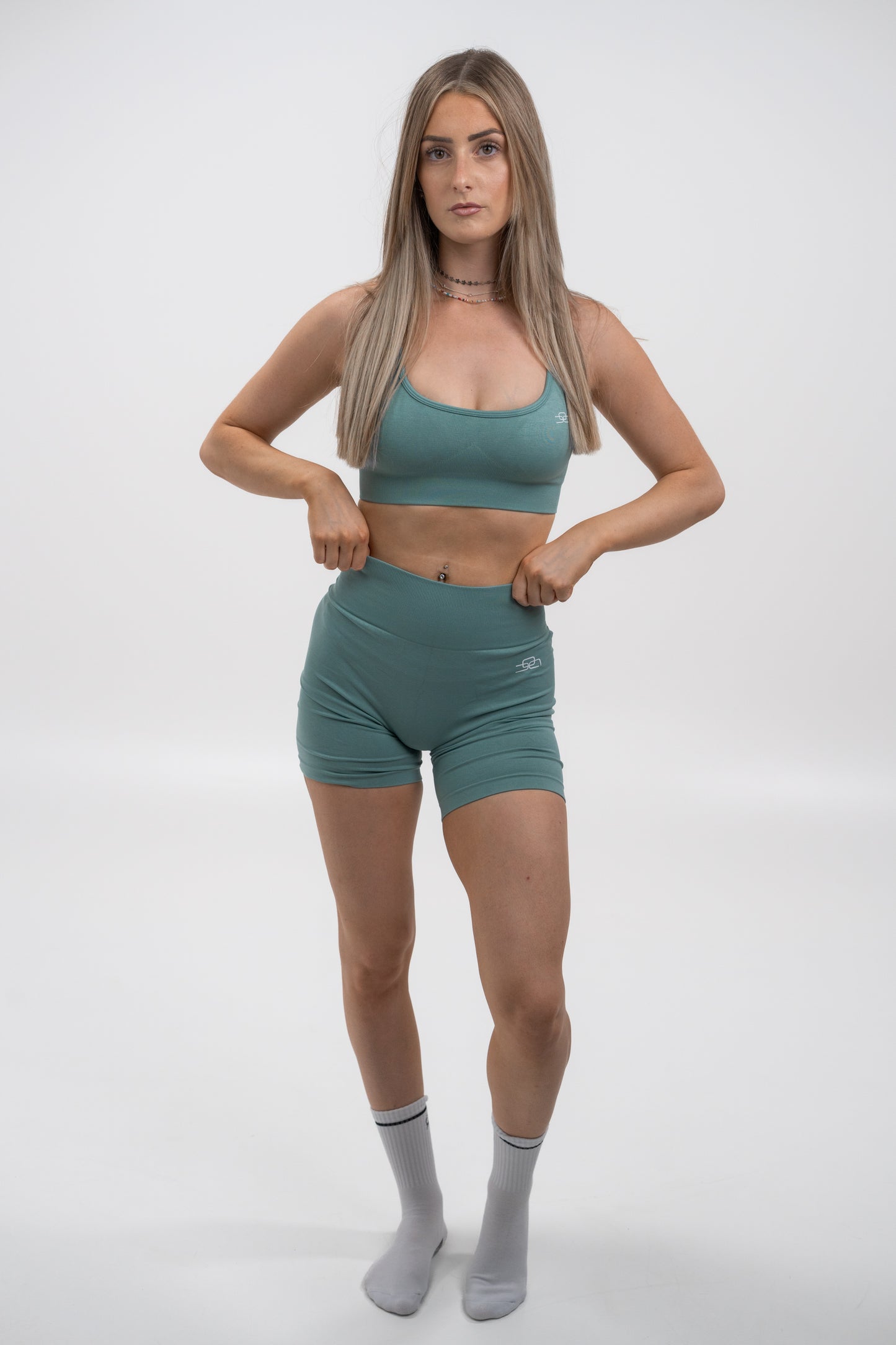 ELEVATE Essential Sports Bra (base-green) - OVRCME ATHLETICS