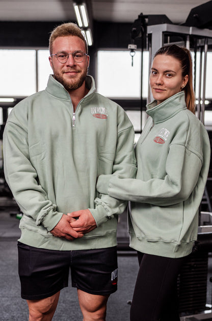 ELEVATE Performance Club 1/4 ZIP-Pullover (mint)