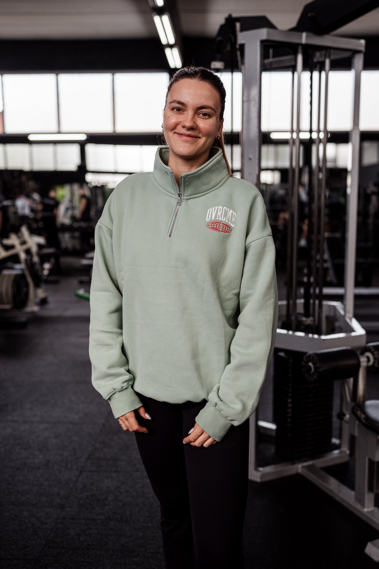 ELEVATE Performance Club 1/4 ZIP-Pullover (mint)