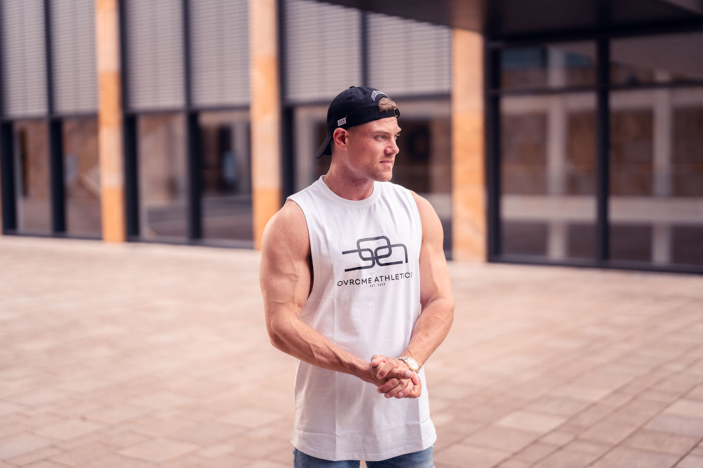 SUMMER-DROP Basic Tank-Top white - OVRCME ATHLETICS